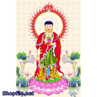 Hình Adida và bồ tát văn thù sư lợi